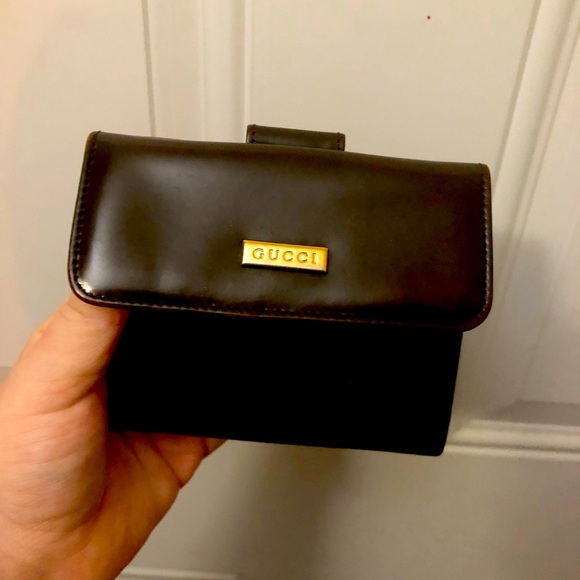 Vintage brown Gucci wallet Snap Closure